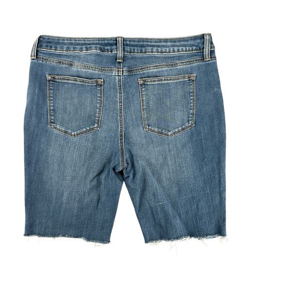 Upcycled Cut-Off Shorts Denim Jean Shorts Sonoma 12 Cotton Blend Summer - Picture 4 of 4